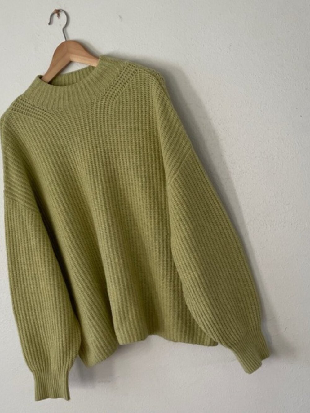 Old Navy Oversized Ribbed Sweater Mockneck Boxy SOSOFT - Picture 8 of 13